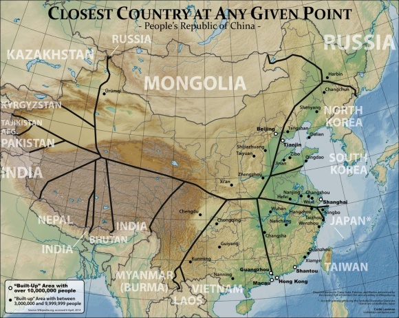 Closest Country - China